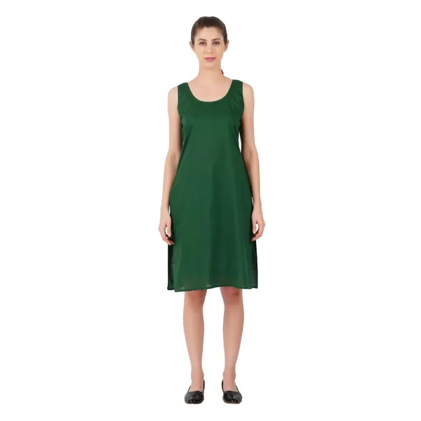 Dark_Green_Full_Knee_Length_Cotton_Camisole_Inner_Long_Slip_For_Women_-_Firm_Not_Stretchable_Slip_Lining_For_Kurti_And_Chikankari_Suits/Tops_-_Suits_Summer_And_Winter
