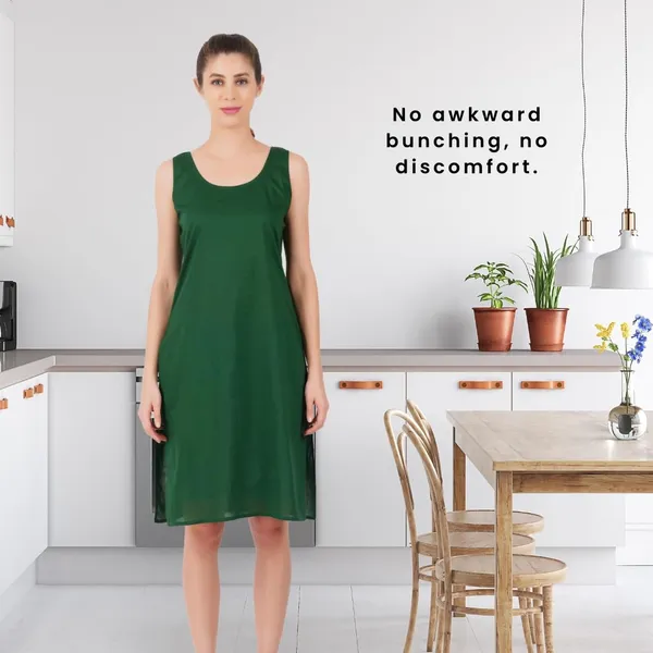 Dark_Green_Full_Knee_Length_Cotton_Camisole_Inner_Long_Slip_For_Women_-_Firm_Not_Stretchable_Slip_Lining_For_Kurti_And_Chikankari_Suits/Tops_-_Suits_Summer_And_Winter