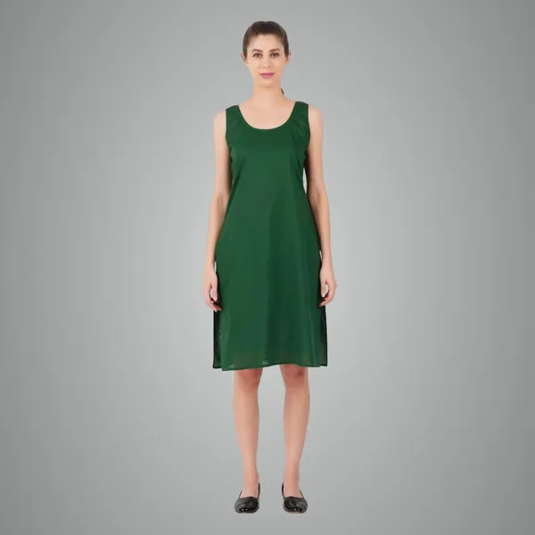 Dark_Green_Full_Knee_Length_Cotton_Camisole_Inner_Long_Slip_For_Women_-_Firm_Not_Stretchable_Slip_Lining_For_Kurti_And_Chikankari_Suits/Tops_-_Suits_Summer_And_Winter
