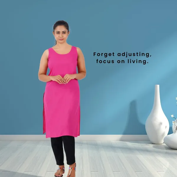 Hot_Pink_Full_Knee_Length_Cotton_Camisole_Inner_Long_Slip_For_Women_-_Firm_Not_Stretchable_Slip_Lining_For_Kurti_And_Chikankari_Suits/Tops_-_Suits_Summer_And_Winter