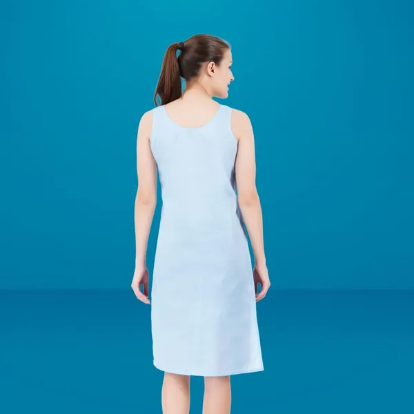 Light_Blue_Full_Knee_Length_Cotton_Camisole_Inner_Long_Slip_For_Women_-_Firm_Not_Stretchable_Slip_Lining_For_Kurti_And_Chikankari_Suits/Tops_-_Suits_Summer_And_Winter