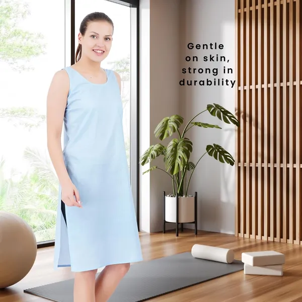 Light_Blue_Full_Knee_Length_Cotton_Camisole_Inner_Long_Slip_For_Women_-_Firm_Not_Stretchable_Slip_Lining_For_Kurti_And_Chikankari_Suits/Tops_-_Suits_Summer_And_Winter