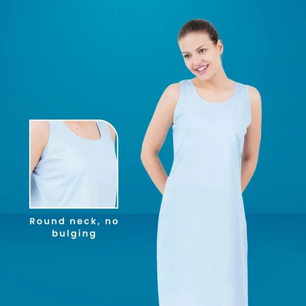 Light_Blue_Full_Knee_Length_Cotton_Camisole_Inner_Long_Slip_For_Women_-_Firm_Not_Stretchable_Slip_Lining_For_Kurti_And_Chikankari_Suits/Tops_-_Suits_Summer_And_Winter