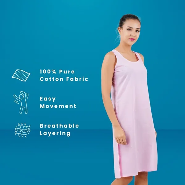 Light_Pink_Full_Knee_Length_Cotton_Camisole_Inner_Long_Slip_For_Women_-_Firm_Not_Stretchable_Slip_Lining_For_Kurti_And_Chikankari_Suits/Tops_-_Suits_Summer_And_Winter