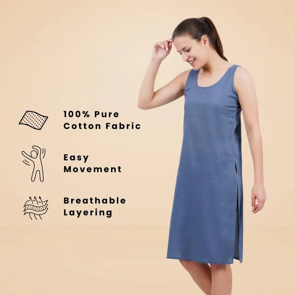 Light_Grey_Full_Knee_Length_Cotton_Camisole_Inner_Long_Slip_For_Women_-_Firm_Not_Stretchable_Slip_Lining_For_Kurti_And_Chikankari_Suits/Tops_-_Suits_Summer_And_Winter