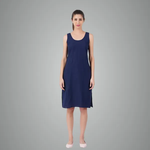 Midnight_Blue_Full_Knee_Length_Cotton_Camisole_Inner_Long_Slip_For_Women_-_Firm_Not_Stretchable_Slip_Lining_For_Kurti_And_Chikankari_Suits/Tops_-_Suits_Summer_And_Winter