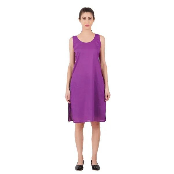 Magenta_Violet_Full_Knee_Length_Cotton_Camisole_Inner_Long_Slip_For_Women_-_Firm_Not_Stretchable_Slip_Lining_For_Kurti_And_Chikankari_Suits/Tops_-_Suits_Summer_And_Winter