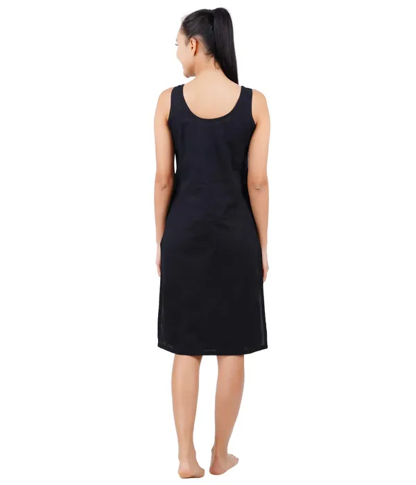 Black_Full_Knee_Length_Cotton_Camisole_Inner_Long_Slip_For_Women_-_Firm_Not_Stretchable_Slip_Lining_For_Kurti_And_Chikankari_Suits/Tops_-_Suits_Summer_And_Winter
