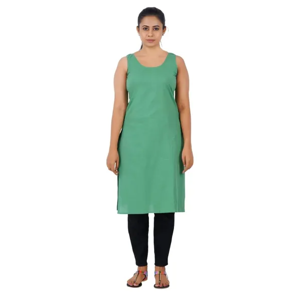 Olive_Green_Full_Knee_Length_Cotton_Camisole_Inner_Long_Slip_For_Women_-_Firm_Not_Stretchable_Slip_Lining_For_Kurti_And_Chikankari_Suits/Tops_-_Suits_Summer_And_Winter