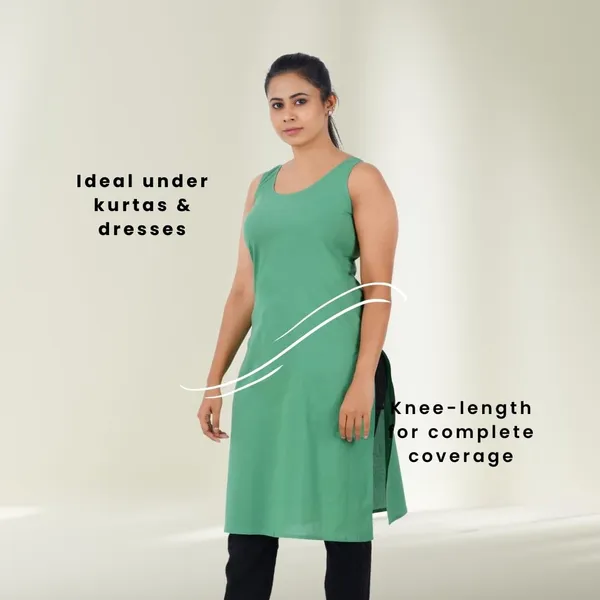 Olive_Green_Full_Knee_Length_Cotton_Camisole_Inner_Long_Slip_For_Women_-_Firm_Not_Stretchable_Slip_Lining_For_Kurti_And_Chikankari_Suits/Tops_-_Suits_Summer_And_Winter