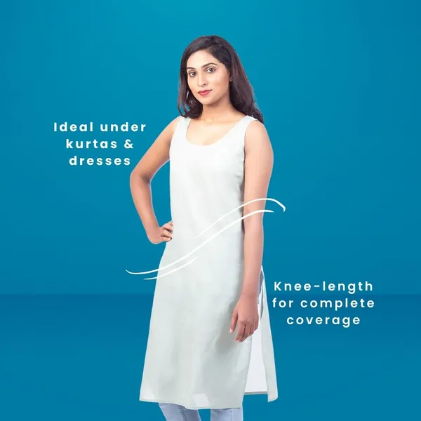 Pista_Full_Knee_Length_Cotton_Camisole_Inner_Long_Slip_For_Women_-_Firm_Not_Stretchable_Slip_Lining_For_Kurti_And_Chikankari_Suits/Tops_-_Suits_Summer_And_Winter