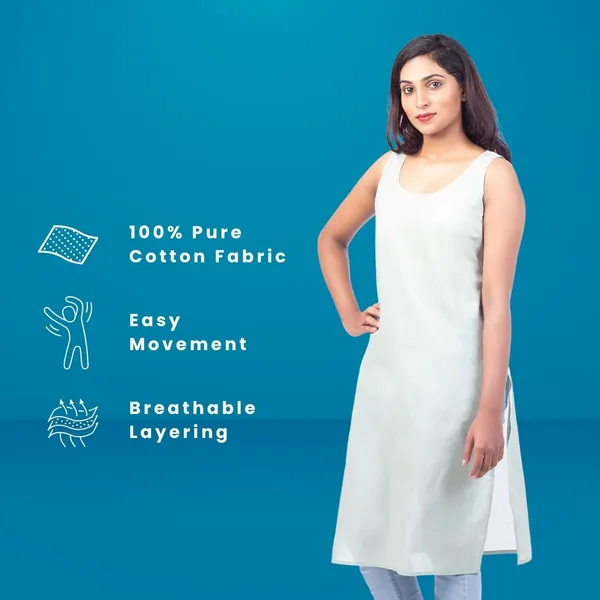 Pista_Full_Knee_Length_Cotton_Camisole_Inner_Long_Slip_For_Women_-_Firm_Not_Stretchable_Slip_Lining_For_Kurti_And_Chikankari_Suits/Tops_-_Suits_Summer_And_Winter