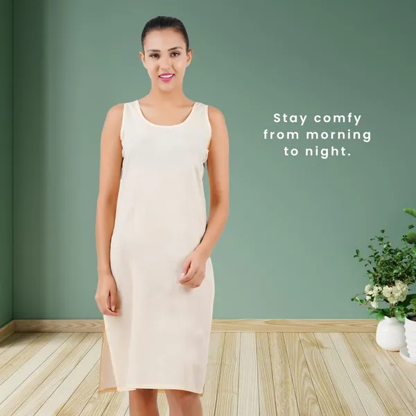 Skin_Full_Knee_Length_Cotton_Camisole_Inner_Long_Slip_For_Women_-_Firm_Not_Stretchable_Slip_Lining_For_Kurti_And_Chikankari_Suits/Tops_-_Suits_Summer_And_Winter