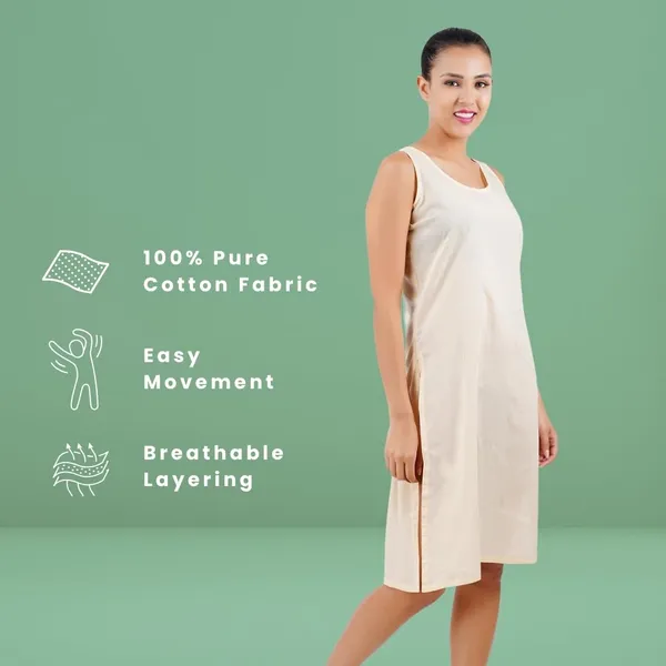 Skin_Full_Knee_Length_Cotton_Camisole_Inner_Long_Slip_For_Women_-_Firm_Not_Stretchable_Slip_Lining_For_Kurti_And_Chikankari_Suits/Tops_-_Suits_Summer_And_Winter