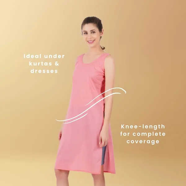 Shell_Pink_Full_Knee_Length_Cotton_Camisole_Inner_Long_Slip_For_Women_-_Firm_Not_Stretchable_Slip_Lining_For_Kurti_And_Chikankari_Suits/Tops_-_Suits_Summer_And_Winter