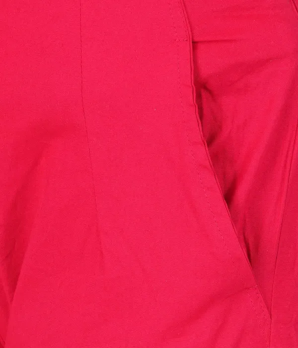 Bright_Pink_Girls_Cotton_Pants_-_Stretchable_-Solid_Cigarette/Pencil_Style_-Ankle_Fit_-Outdoor_|_School_Wear