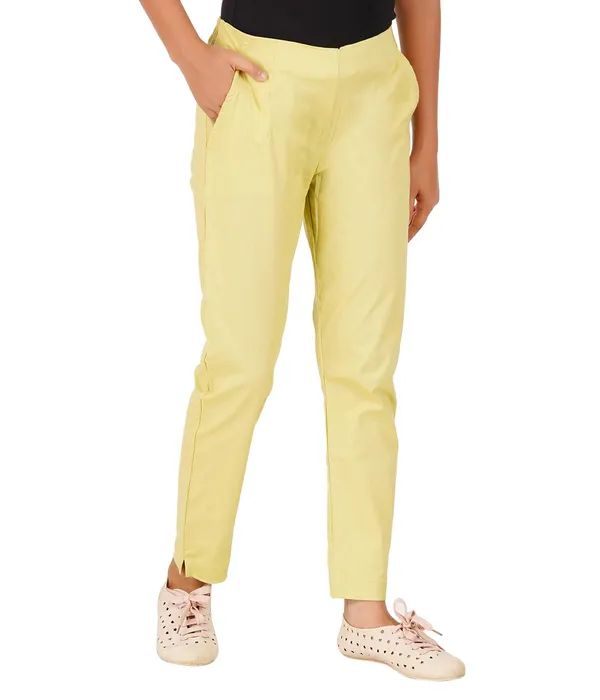 Green_Banana_Girls_Cotton_Pants_-_Stretchable_-Solid_Cigarette/Pencil_Style_-Ankle_Fit_-Outdoor_|_School_Wear