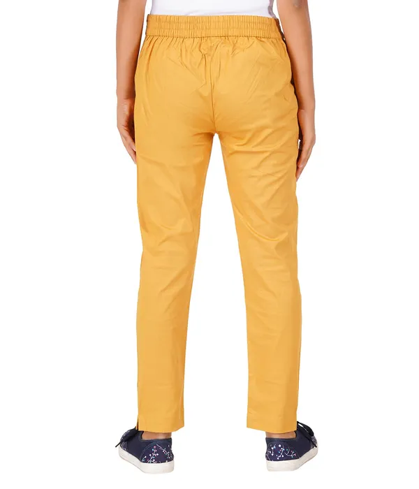 Honey_Mustard_Girls_Cotton_Pants_-_Stretchable_-Solid_Cigarette/Pencil_Style_-Ankle_Fit_-Outdoor_|_School_Wear