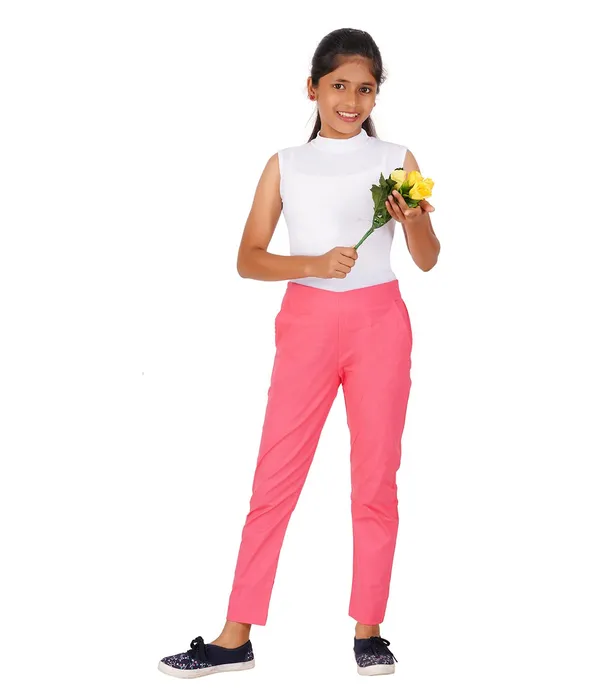 Paradise_Pink_Girls_Cotton_Pants_-_Stretchable_-Solid_Cigarette/Pencil_Style_-Ankle_Fit_-Outdoor_|_School_Wear