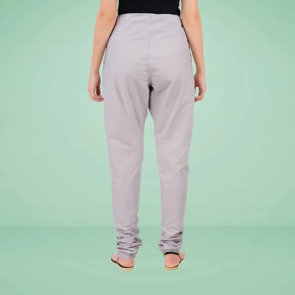Alloy_Grey_Cotton_Ethnic_Churidar/Gathering_Pants_For_Women,_Drawstring_Waist,_Ethnic_Regular_Fit_For_Office,_Party_&_Outdoor_Wear