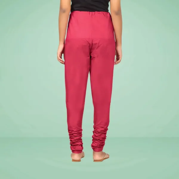 Bright_Pink_Cotton_Ethnic_Churidar/Gathering_Pants_For_Women,_Drawstring_Waist,_Ethnic_Regular_Fit_For_Office,_Party_&_Outdoor_Wear