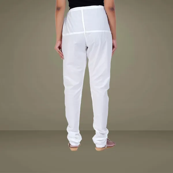Blanco_White_Cotton_Ethnic_Churidar/Gathering_Pants_For_Women,_Drawstring_Waist,_Ethnic_Regular_Fit_For_Office,_Party_&_Outdoor_Wear