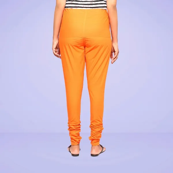 Coral_Orange_Cotton_Ethnic_Churidar/Gathering_Pants_For_Women,_Drawstring_Waist,_Ethnic_Regular_Fit_For_Office,_Party_&_Outdoor_Wear