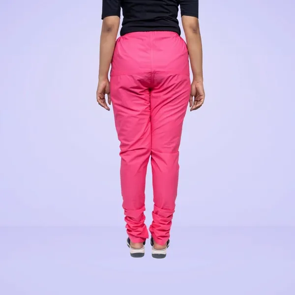 Hot_Pink_Cotton_Ethnic_Churidar/Gathering_Pants_For_Women,_Drawstring_Waist,_Ethnic_Regular_Fit_For_Office,_Party_&_Outdoor_Wear