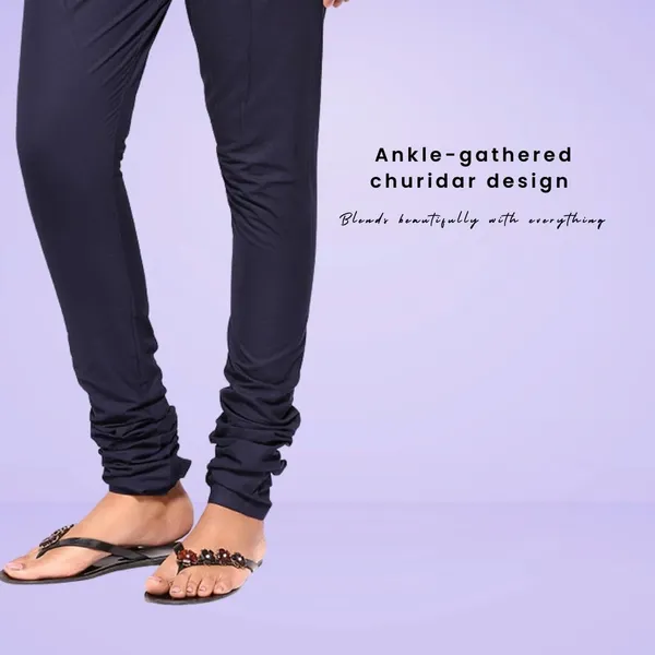 Midnight_Blue_Cotton_Ethnic_Churidar/Gathering_Pants_For_Women,_Drawstring_Waist,_Ethnic_Regular_Fit_For_Office,_Party_&_Outdoor_Wear