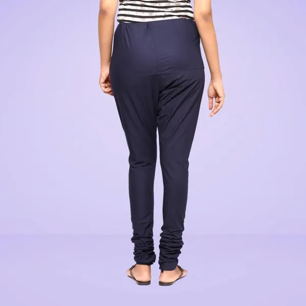 Midnight_Blue_Cotton_Ethnic_Churidar/Gathering_Pants_For_Women,_Drawstring_Waist,_Ethnic_Regular_Fit_For_Office,_Party_&_Outdoor_Wear