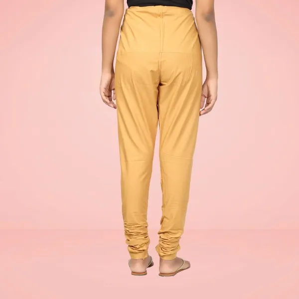 Mustard_Yellow_Cotton_Ethnic_Churidar/Gathering_Pants_For_Women,_Drawstring_Waist,_Ethnic_Regular_Fit_For_Office,_Party_&_Outdoor_Wear