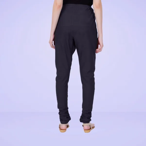 Black_Cotton_Ethnic_Churidar/Gathering_Pants_For_Women,_Drawstring_Waist,_Ethnic_Regular_Fit_For_Office,_Party_&_Outdoor_Wear