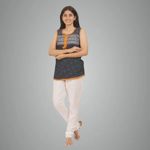 Off_White_Cotton_Ethnic_Churidar/Gathering_Pants_For_Women,_Drawstring_Waist,_Ethnic_Regular_Fit_For_Office,_Party_&_Outdoor_Wear