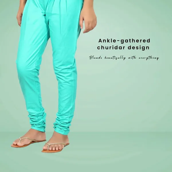 Rama_Green_Cotton_Ethnic_Churidar/Gathering_Pants_For_Women,_Drawstring_Waist,_Ethnic_Regular_Fit_For_Office,_Party_&_Outdoor_Wear