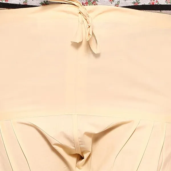 Cream_Cotton_Ethnic_Churidar/Gathering_Pants_For_Women,_Drawstring_Waist,_Ethnic_Regular_Fit_For_Office,_Party_&_Outdoor_Wear