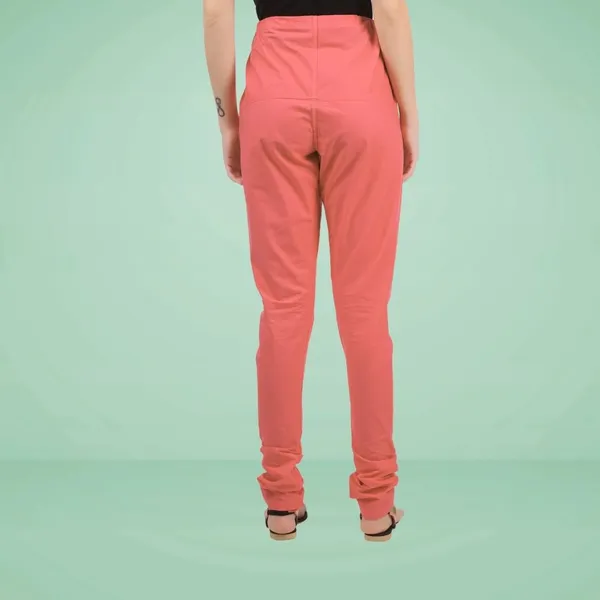 Shell_Pink_Cotton_Ethnic_Churidar/Gathering_Pants_For_Women,_Drawstring_Waist,_Ethnic_Regular_Fit_For_Office,_Party_&_Outdoor_Wear