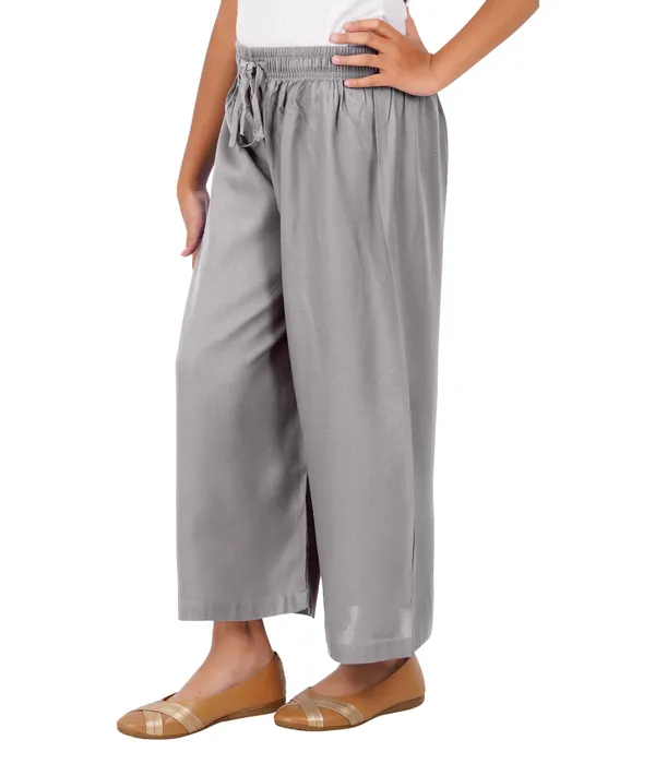 Alloy_Grey_Stylish_Rayon_Blend_Girls_Palazzo_Pants,_Skin_Friendly,_Party_&_Outdoor_Wear,_Solid_Flowy,_Mild_Shine_-_Regular_Fit,_Full_Length
