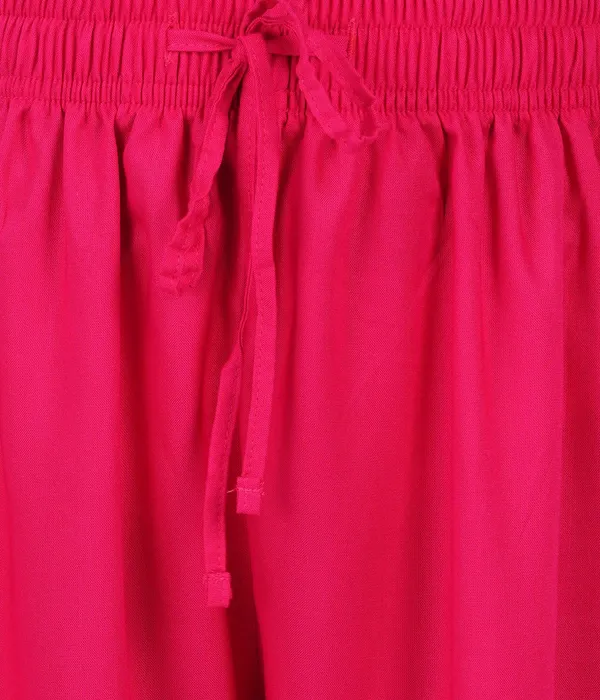 Bright_Pink_Stylish_Rayon_Blend_Girls_Palazzo_Pants,_Skin_Friendly,_Party_&_Outdoor_Wear,_Solid_Flowy,_Mild_Shine_-_Regular_Fit,_Full_Length