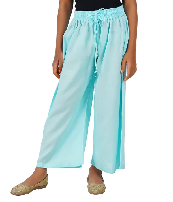Island_Paradise_Stylish_Rayon_Blend_Girls_Palazzo_Pants,_Skin_Friendly,_Party_&_Outdoor_Wear,_Solid_Flowy,_Mild_Shine_-_Regular_Fit,_Full_Length