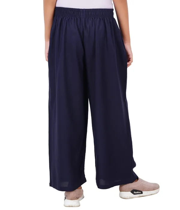 Midnight_Blue_Stylish_Rayon_Blend_Girls_Palazzo_Pants,_Skin_Friendly,_Party_&_Outdoor_Wear,_Solid_Flowy,_Mild_Shine_-_Regular_Fit,_Full_Length