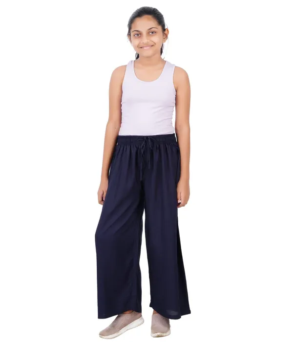 Midnight_Blue_Stylish_Rayon_Blend_Girls_Palazzo_Pants,_Skin_Friendly,_Party_&_Outdoor_Wear,_Solid_Flowy,_Mild_Shine_-_Regular_Fit,_Full_Length