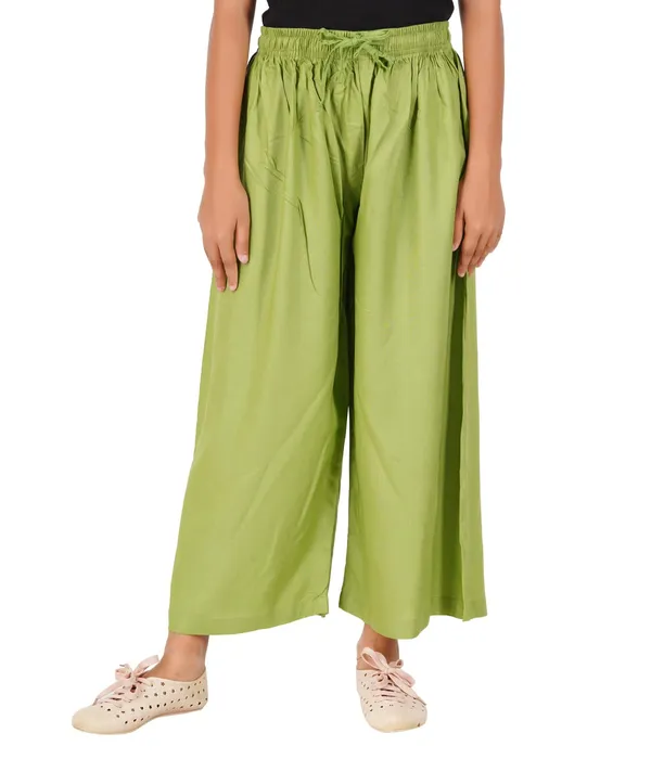 Meadow_Green_Stylish_Rayon_Blend_Girls_Palazzo_Pants,_Skin_Friendly,_Party_&_Outdoor_Wear,_Solid_Flowy,_Mild_Shine_-_Regular_Fit,_Full_Length