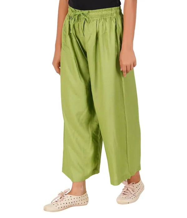 Meadow_Green_Stylish_Rayon_Blend_Girls_Palazzo_Pants,_Skin_Friendly,_Party_&_Outdoor_Wear,_Solid_Flowy,_Mild_Shine_-_Regular_Fit,_Full_Length