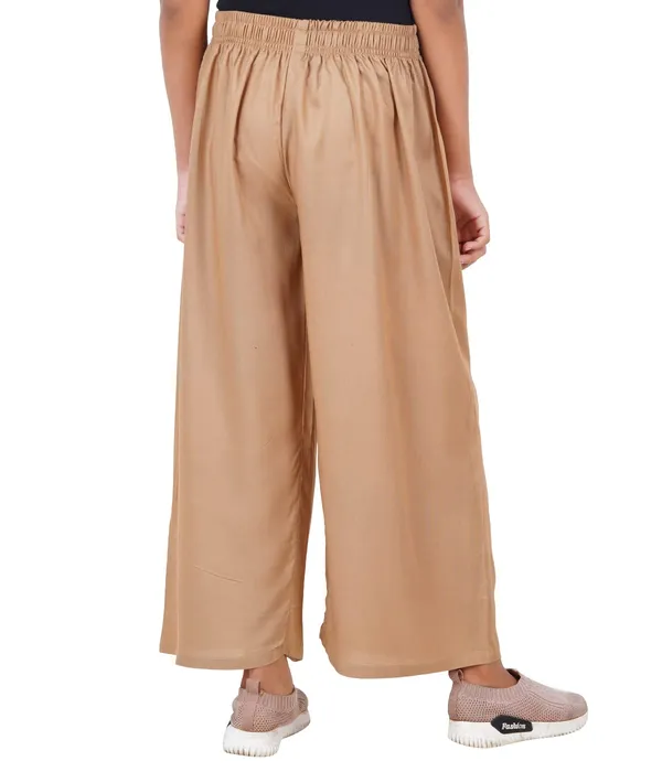 Mustard_Yellow_Stylish_Rayon_Blend_Girls_Palazzo_Pants,_Skin_Friendly,_Party_&_Outdoor_Wear,_Solid_Flowy,_Mild_Shine_-_Regular_Fit,_Full_Length