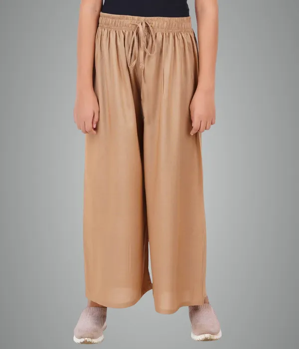 Mustard_Yellow_Stylish_Rayon_Blend_Girls_Palazzo_Pants,_Skin_Friendly,_Party_&_Outdoor_Wear,_Solid_Flowy,_Mild_Shine_-_Regular_Fit,_Full_Length