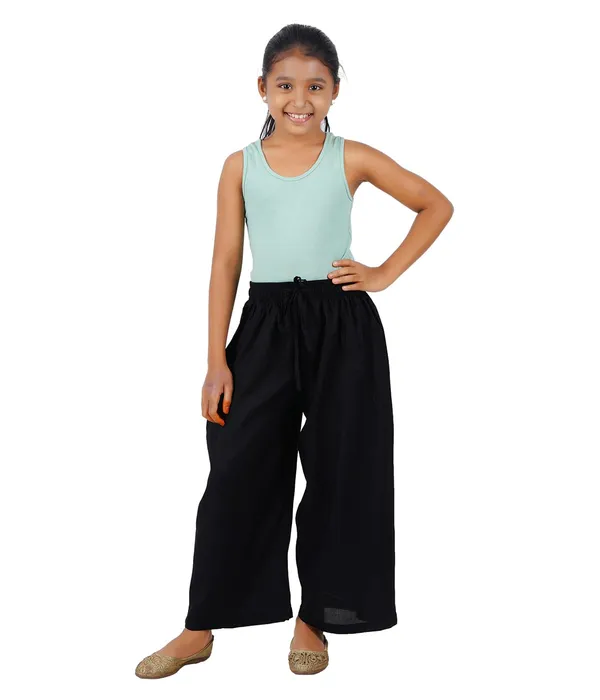 Black_Stylish_Rayon_Blend_Girls_Palazzo_Pants,_Skin_Friendly,_Party_&_Outdoor_Wear,_Solid_Flowy,_Mild_Shine_-_Regular_Fit,_Full_Length