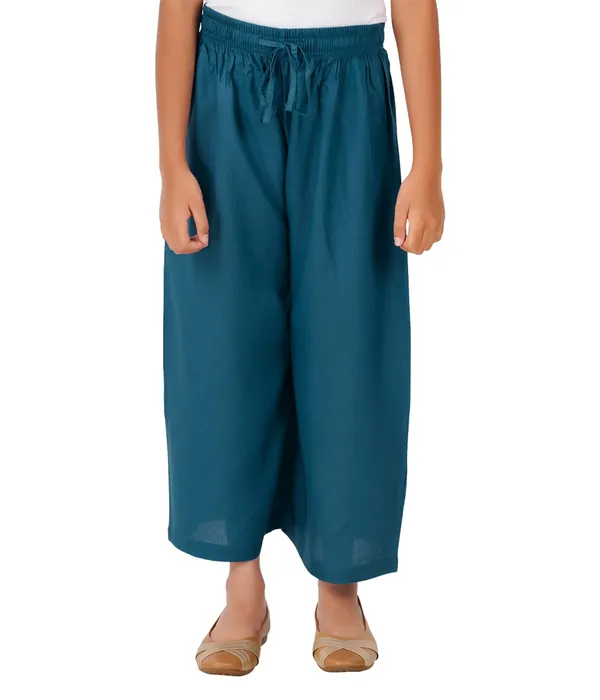 Peacock_Green_Stylish_Rayon_Blend_Girls_Palazzo_Pants,_Skin_Friendly,_Party_&_Outdoor_Wear,_Solid_Flowy,_Mild_Shine_-_Regular_Fit,_Full_Length