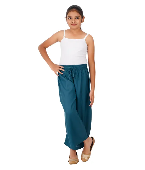 Peacock_Green_Stylish_Rayon_Blend_Girls_Palazzo_Pants,_Skin_Friendly,_Party_&_Outdoor_Wear,_Solid_Flowy,_Mild_Shine_-_Regular_Fit,_Full_Length