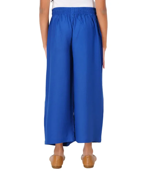 Royal_Blue_Stylish_Rayon_Blend_Girls_Palazzo_Pants,_Skin_Friendly,_Party_&_Outdoor_Wear,_Solid_Flowy,_Mild_Shine_-_Regular_Fit,_Full_Length