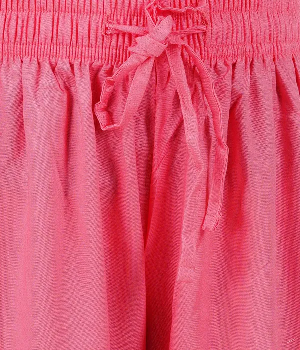 Strawberry_Pink_Stylish_Rayon_Blend_Girls_Palazzo_Pants,_Skin_Friendly,_Party_&_Outdoor_Wear,_Solid_Flowy,_Mild_Shine_-_Regular_Fit,_Full_Length